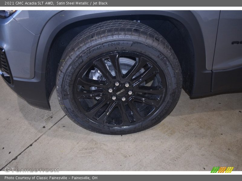 Satin Steel Metallic / Jet Black 2021 GMC Acadia SLT AWD