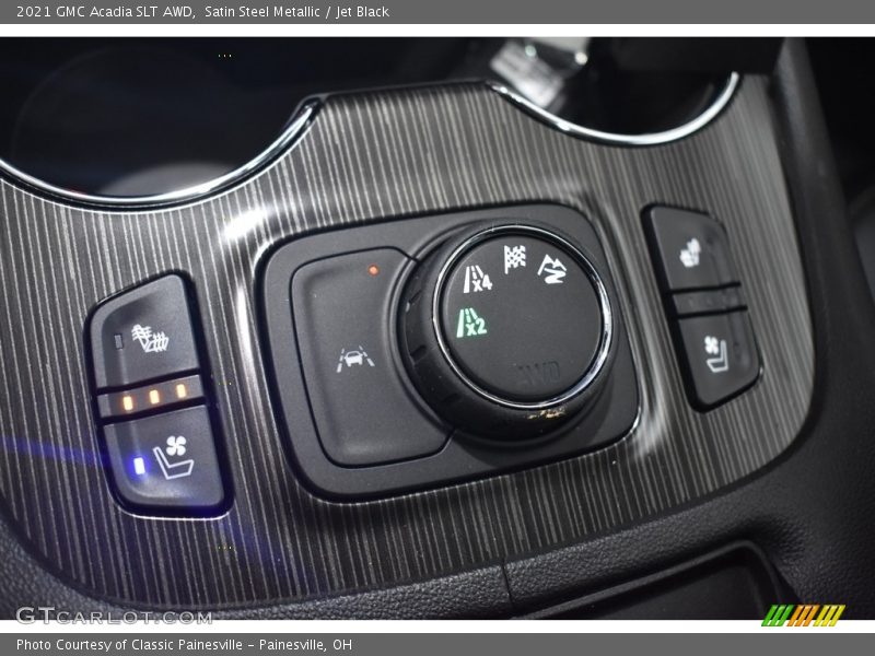 Satin Steel Metallic / Jet Black 2021 GMC Acadia SLT AWD
