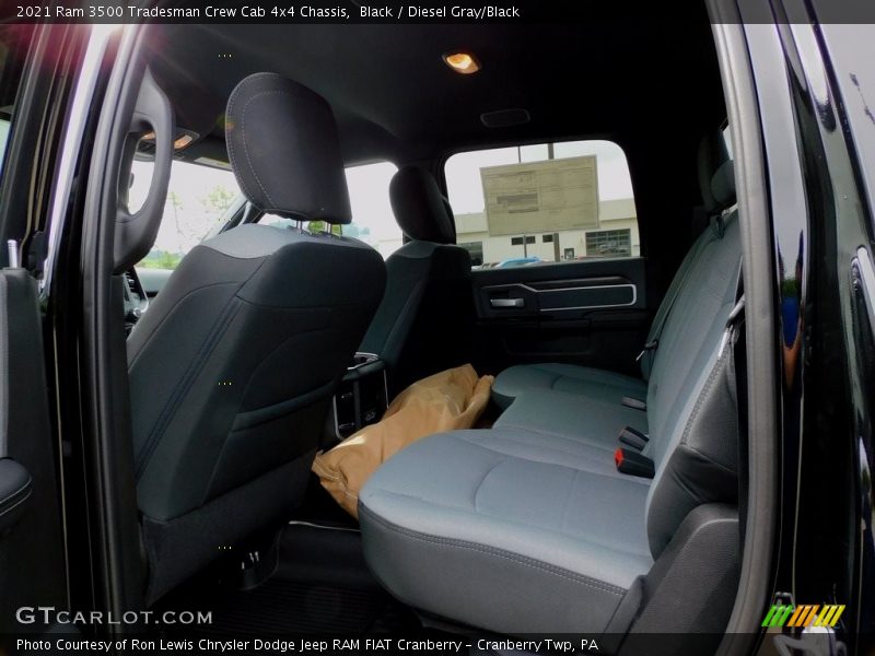 Rear Seat of 2021 3500 Tradesman Crew Cab 4x4 Chassis