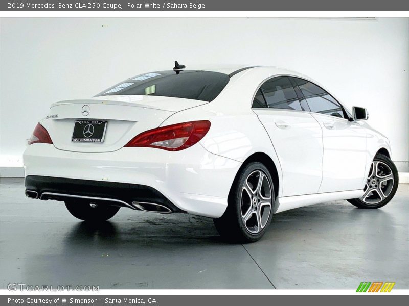 Polar White / Sahara Beige 2019 Mercedes-Benz CLA 250 Coupe