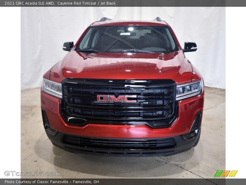 Cayenne Red Tintcoat / Jet Black 2021 GMC Acadia SLE AWD