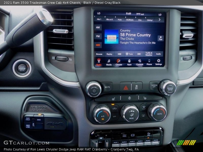 Controls of 2021 3500 Tradesman Crew Cab 4x4 Chassis