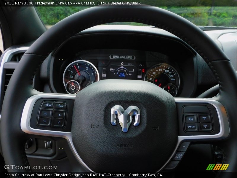 Black / Diesel Gray/Black 2021 Ram 3500 Tradesman Crew Cab 4x4 Chassis