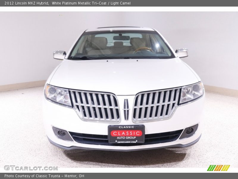 White Platinum Metallic Tri-Coat / Light Camel 2012 Lincoln MKZ Hybrid