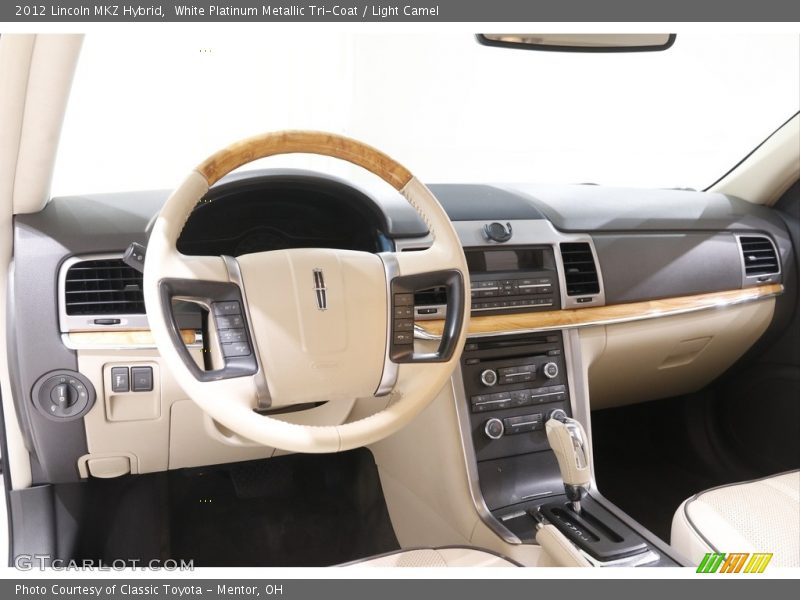 White Platinum Metallic Tri-Coat / Light Camel 2012 Lincoln MKZ Hybrid