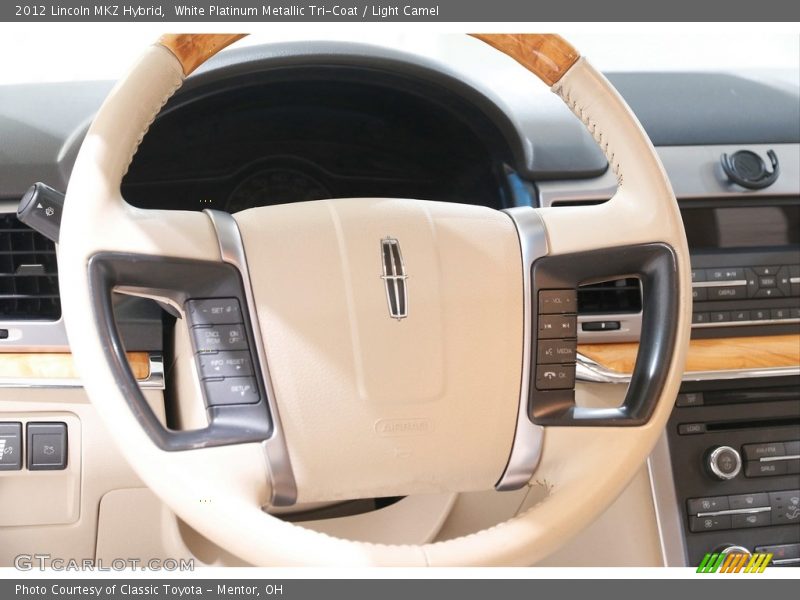 White Platinum Metallic Tri-Coat / Light Camel 2012 Lincoln MKZ Hybrid