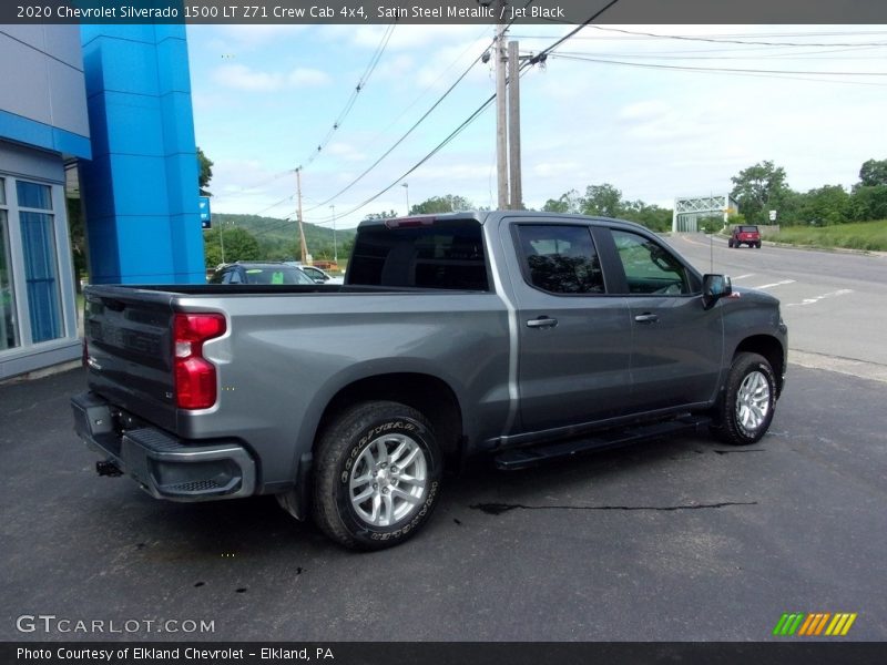 Satin Steel Metallic / Jet Black 2020 Chevrolet Silverado 1500 LT Z71 Crew Cab 4x4