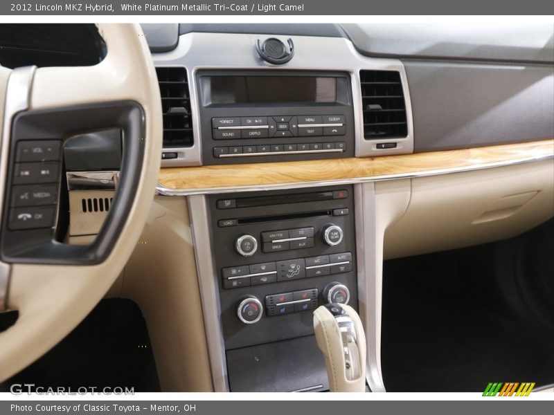 White Platinum Metallic Tri-Coat / Light Camel 2012 Lincoln MKZ Hybrid