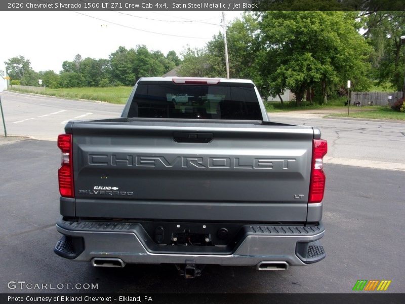 Satin Steel Metallic / Jet Black 2020 Chevrolet Silverado 1500 LT Z71 Crew Cab 4x4