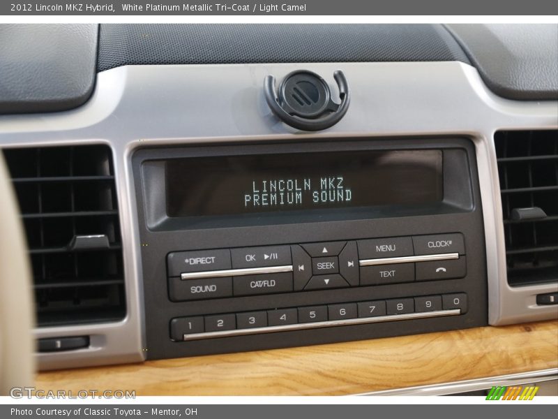White Platinum Metallic Tri-Coat / Light Camel 2012 Lincoln MKZ Hybrid