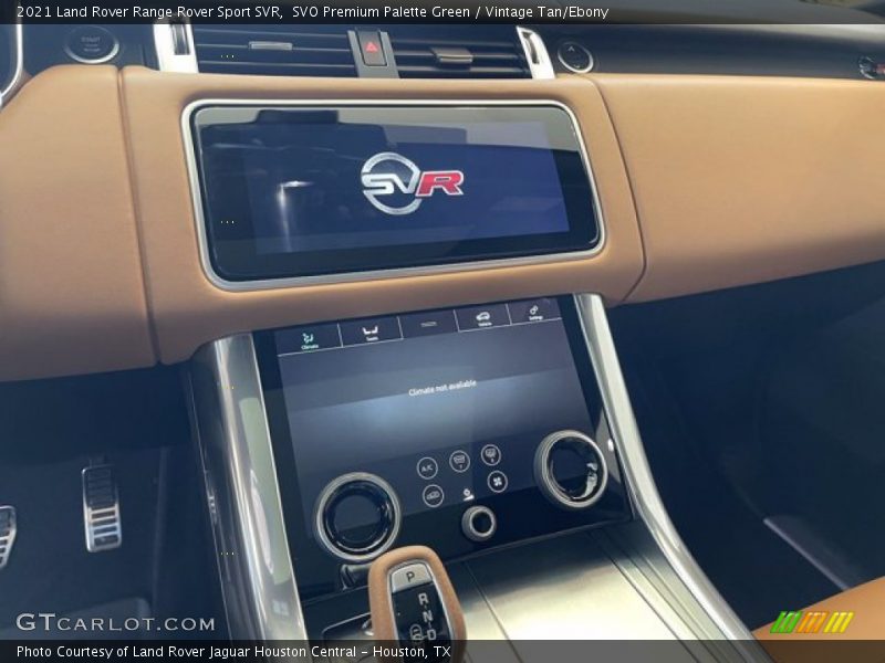 Controls of 2021 Range Rover Sport SVR