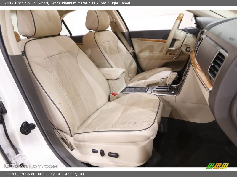 White Platinum Metallic Tri-Coat / Light Camel 2012 Lincoln MKZ Hybrid
