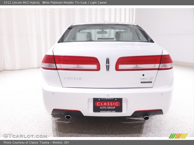White Platinum Metallic Tri-Coat / Light Camel 2012 Lincoln MKZ Hybrid