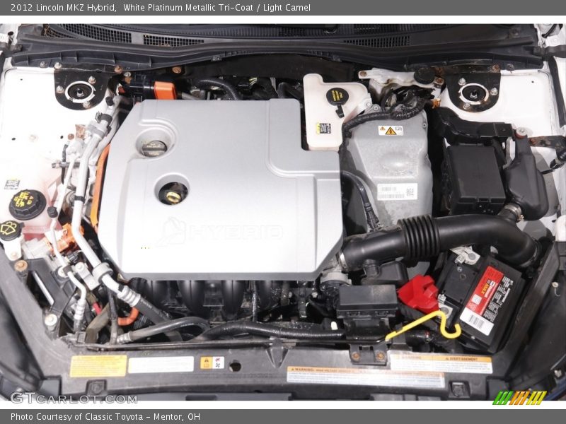 White Platinum Metallic Tri-Coat / Light Camel 2012 Lincoln MKZ Hybrid