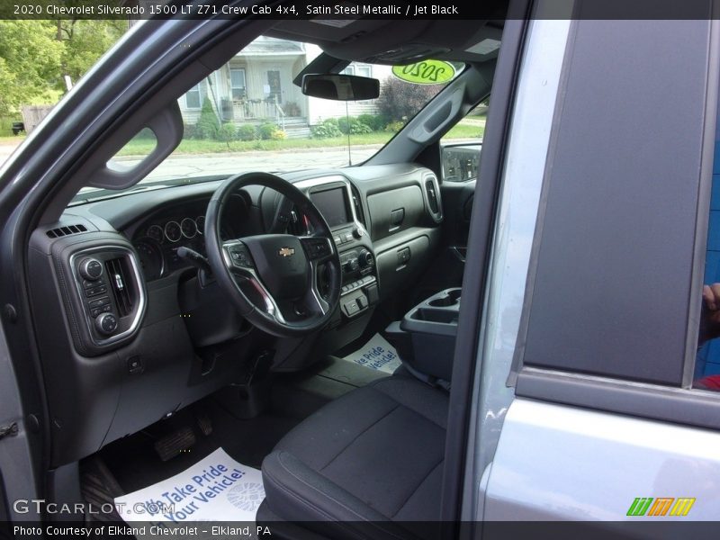 Satin Steel Metallic / Jet Black 2020 Chevrolet Silverado 1500 LT Z71 Crew Cab 4x4