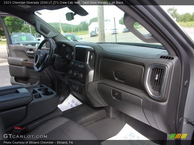 Satin Steel Metallic / Jet Black 2020 Chevrolet Silverado 1500 LT Z71 Crew Cab 4x4