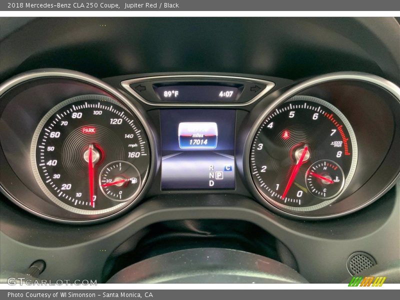  2018 CLA 250 Coupe 250 Coupe Gauges