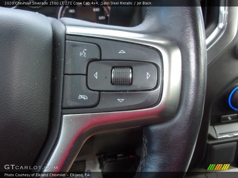 Satin Steel Metallic / Jet Black 2020 Chevrolet Silverado 1500 LT Z71 Crew Cab 4x4