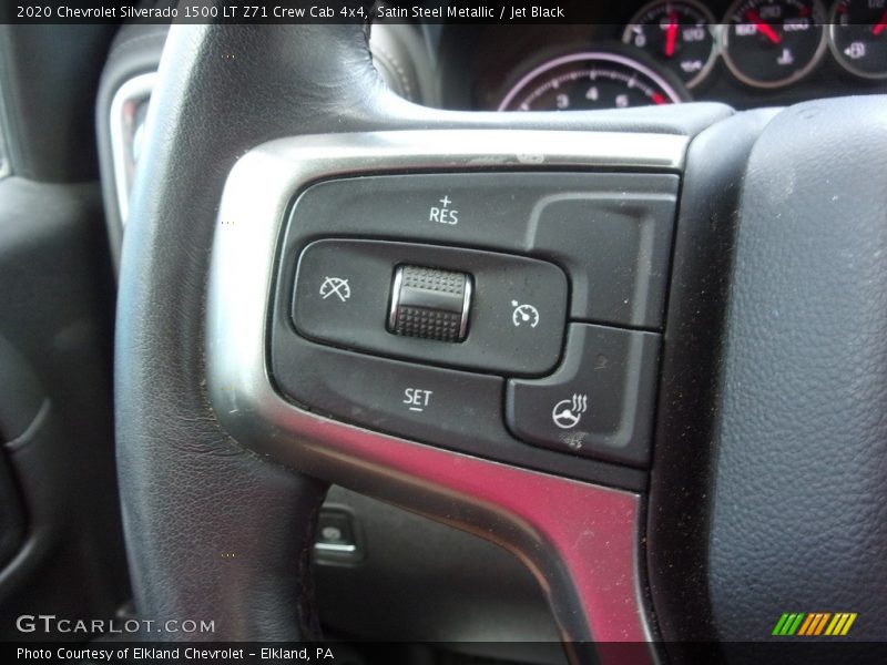 Satin Steel Metallic / Jet Black 2020 Chevrolet Silverado 1500 LT Z71 Crew Cab 4x4