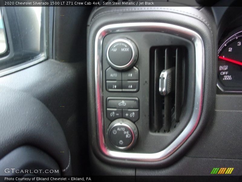 Satin Steel Metallic / Jet Black 2020 Chevrolet Silverado 1500 LT Z71 Crew Cab 4x4