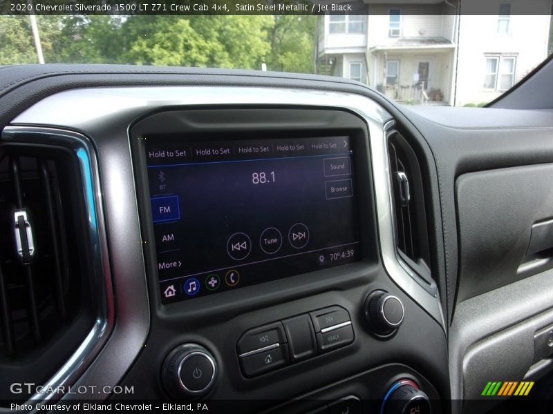 Satin Steel Metallic / Jet Black 2020 Chevrolet Silverado 1500 LT Z71 Crew Cab 4x4