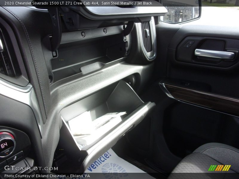 Satin Steel Metallic / Jet Black 2020 Chevrolet Silverado 1500 LT Z71 Crew Cab 4x4