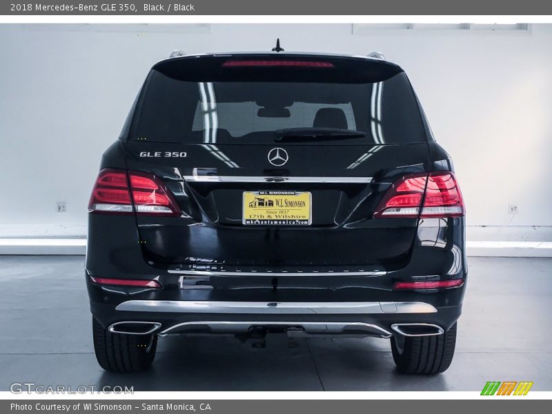 Black / Black 2018 Mercedes-Benz GLE 350