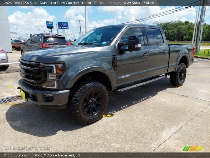 Silver Spruce / Black 2020 Ford F250 Super Duty Lariat Crew Cab 4x4 Tremor Off-Road Package