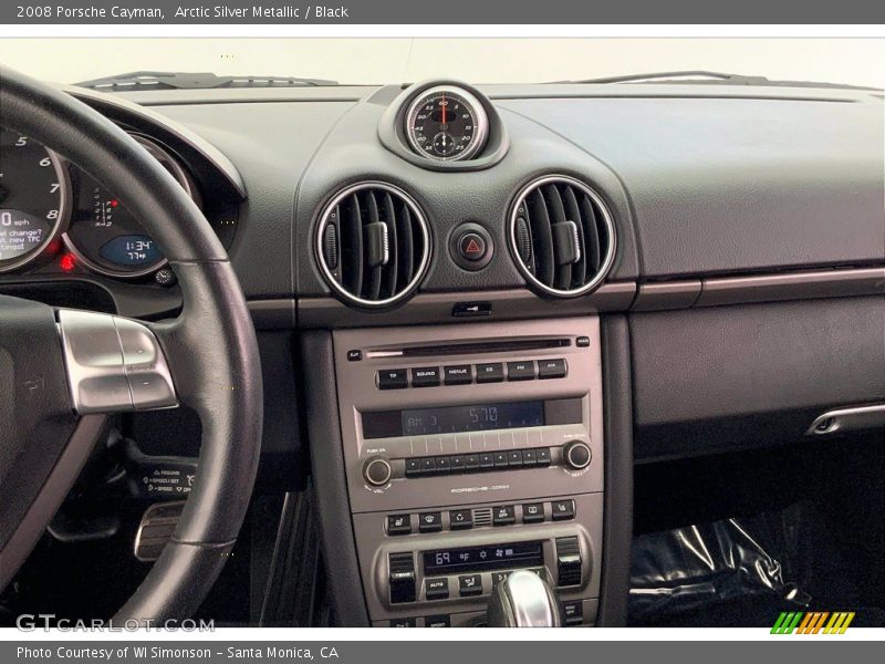 Arctic Silver Metallic / Black 2008 Porsche Cayman