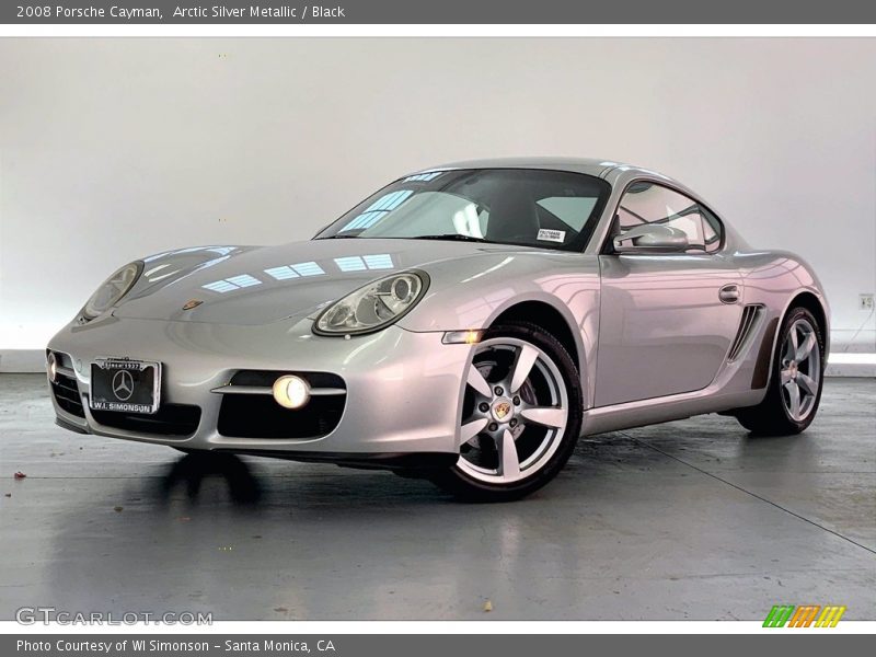 Arctic Silver Metallic / Black 2008 Porsche Cayman