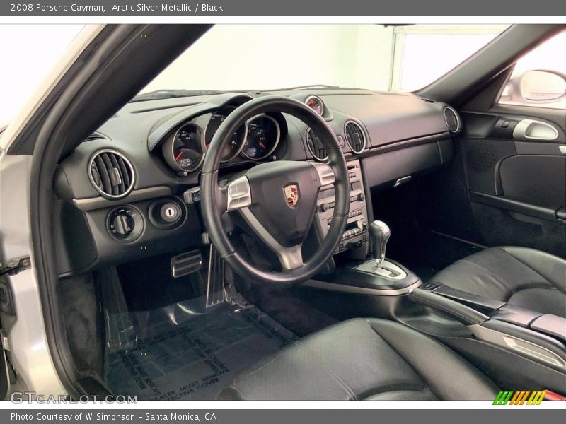 Arctic Silver Metallic / Black 2008 Porsche Cayman