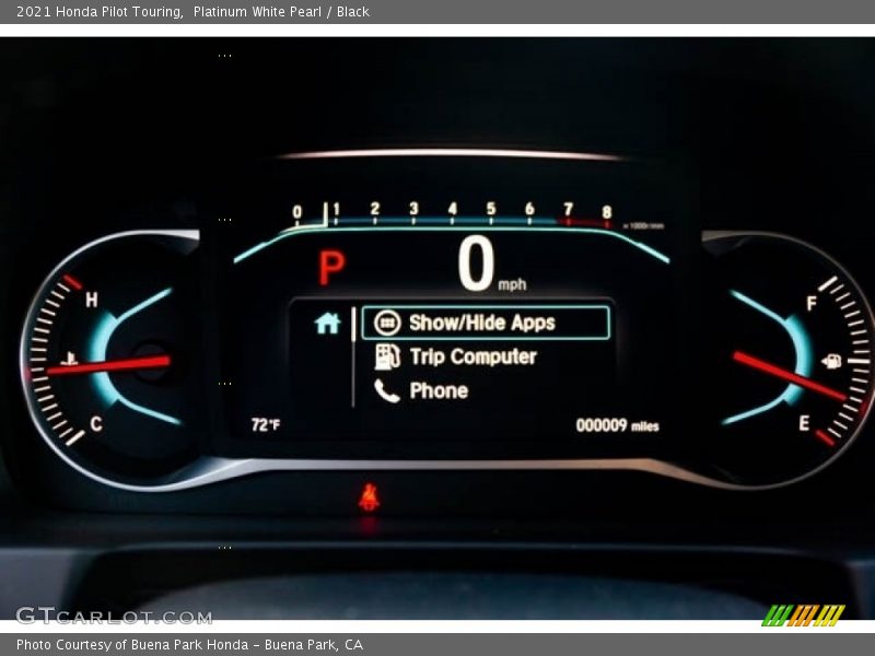 Platinum White Pearl / Black 2021 Honda Pilot Touring