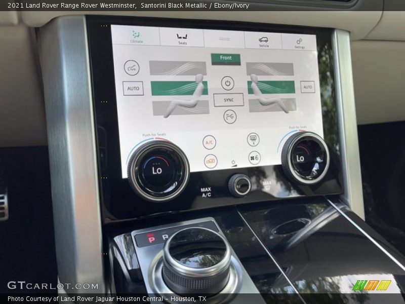 Controls of 2021 Range Rover Westminster