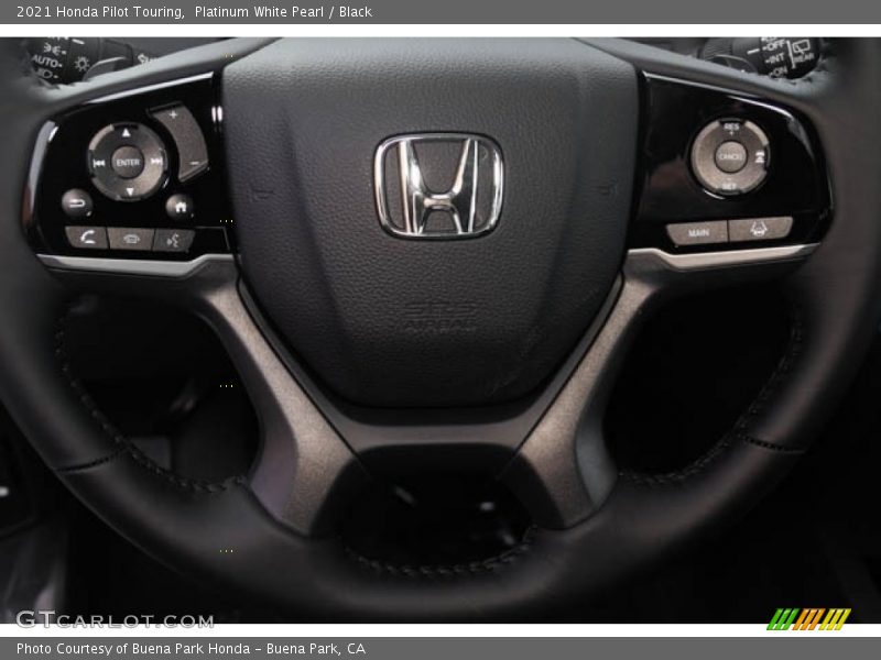 Platinum White Pearl / Black 2021 Honda Pilot Touring