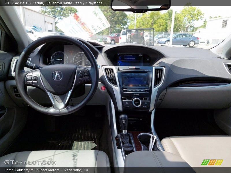 Bellanova White Pearl / Graystone 2017 Acura TLX Sedan