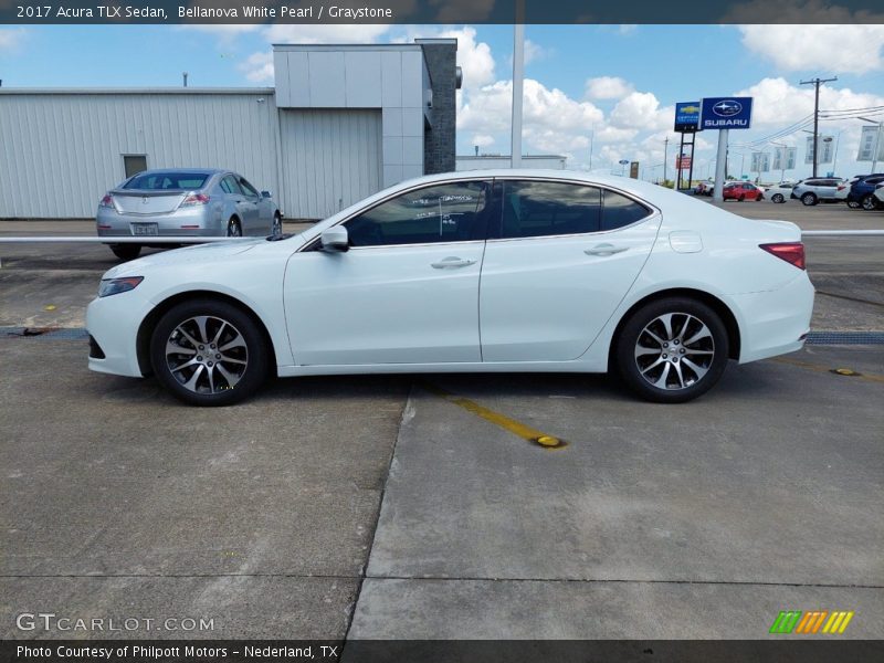 Bellanova White Pearl / Graystone 2017 Acura TLX Sedan