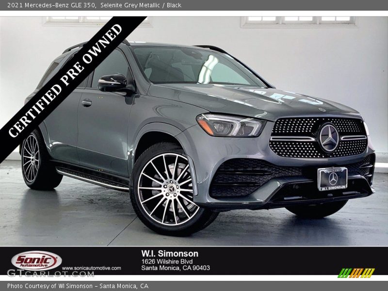 Selenite Grey Metallic / Black 2021 Mercedes-Benz GLE 350