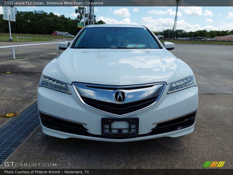 Bellanova White Pearl / Graystone 2017 Acura TLX Sedan