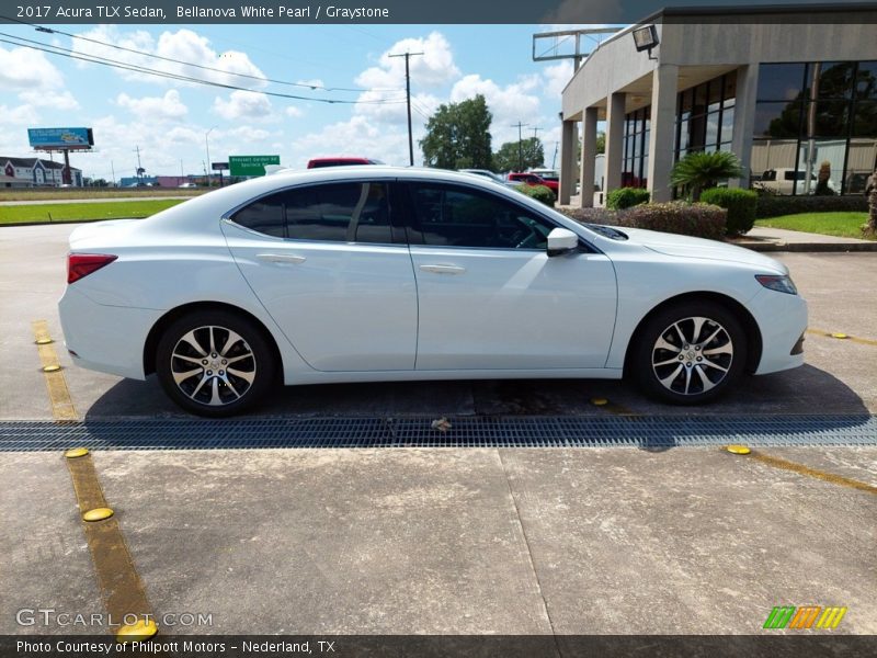 Bellanova White Pearl / Graystone 2017 Acura TLX Sedan