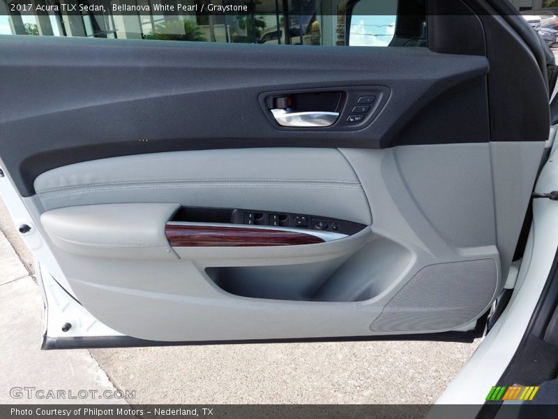 Bellanova White Pearl / Graystone 2017 Acura TLX Sedan