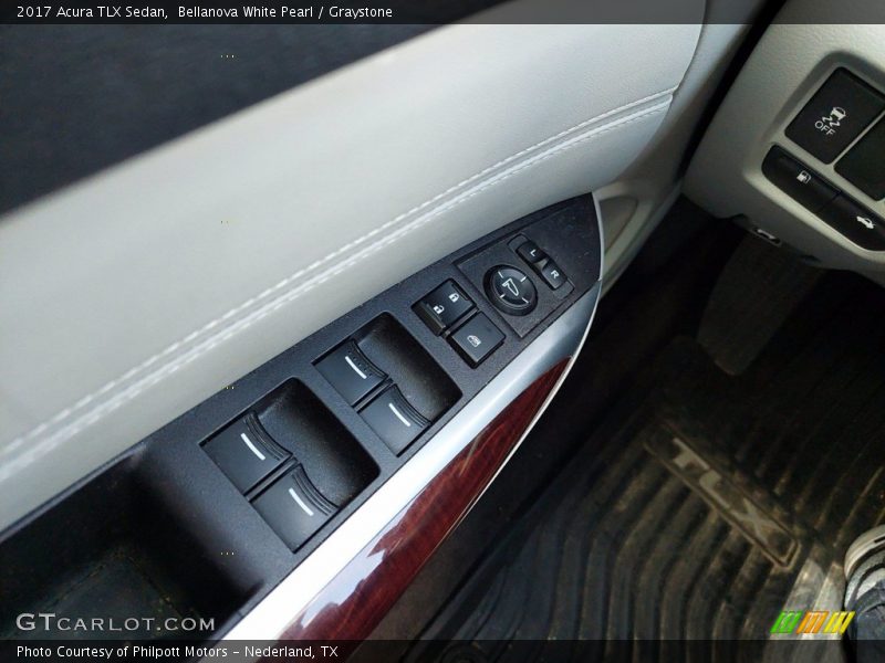 Bellanova White Pearl / Graystone 2017 Acura TLX Sedan