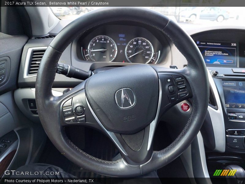 Bellanova White Pearl / Graystone 2017 Acura TLX Sedan