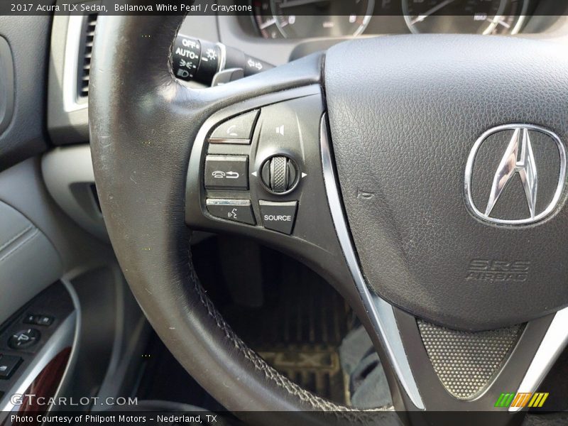 Bellanova White Pearl / Graystone 2017 Acura TLX Sedan