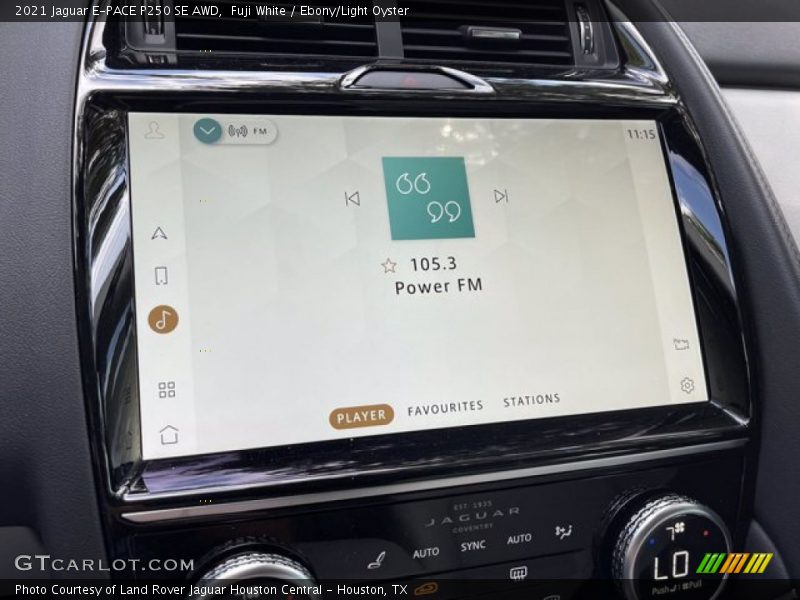 Controls of 2021 E-PACE P250 SE AWD