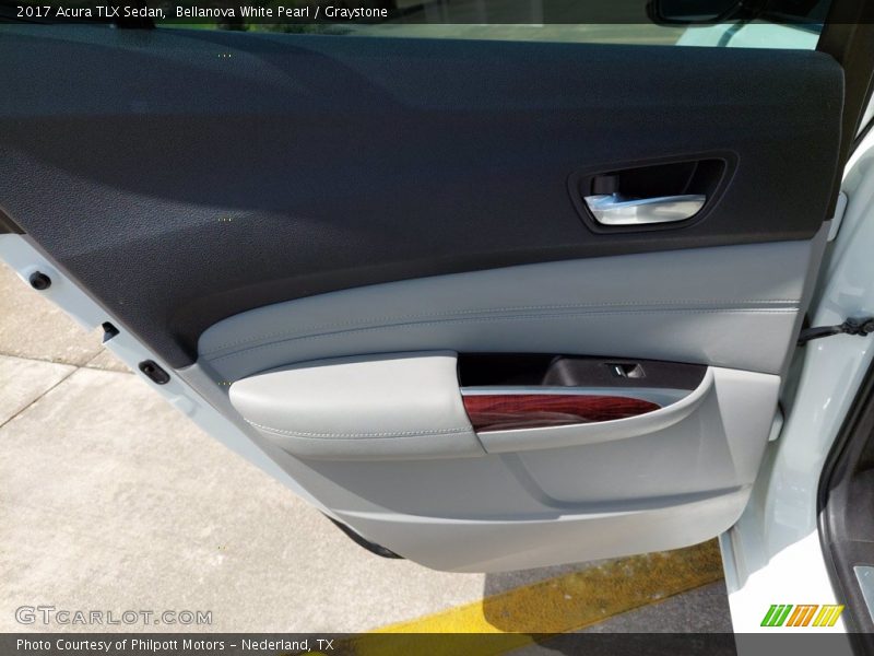 Bellanova White Pearl / Graystone 2017 Acura TLX Sedan