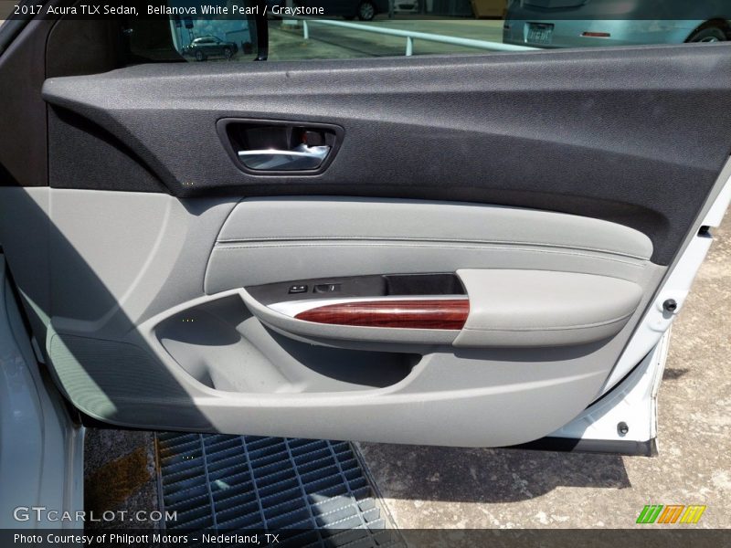 Bellanova White Pearl / Graystone 2017 Acura TLX Sedan