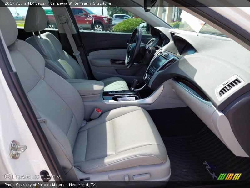 Bellanova White Pearl / Graystone 2017 Acura TLX Sedan