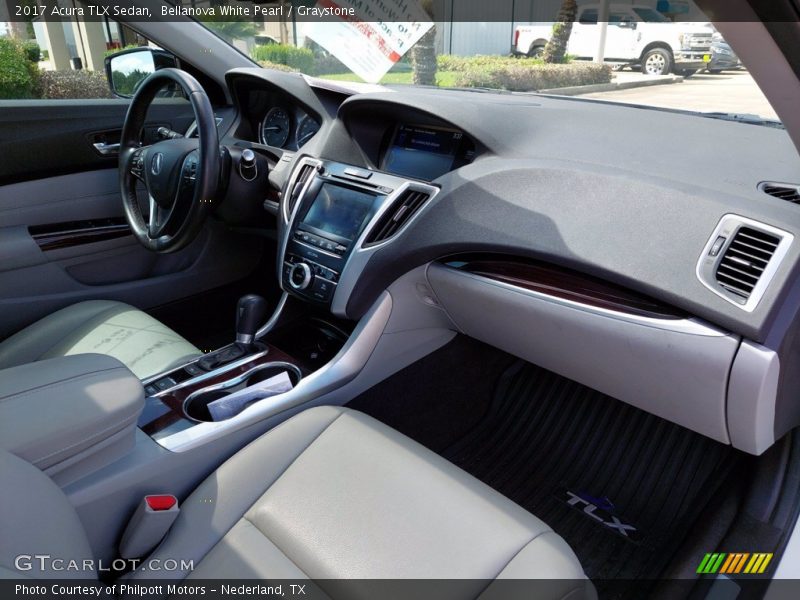 Bellanova White Pearl / Graystone 2017 Acura TLX Sedan