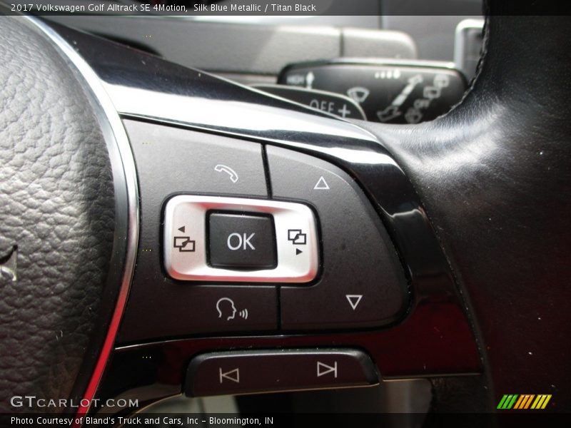 Silk Blue Metallic / Titan Black 2017 Volkswagen Golf Alltrack SE 4Motion