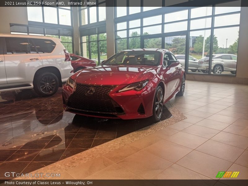 Infrared / White 2021 Lexus RC 350 F Sport AWD